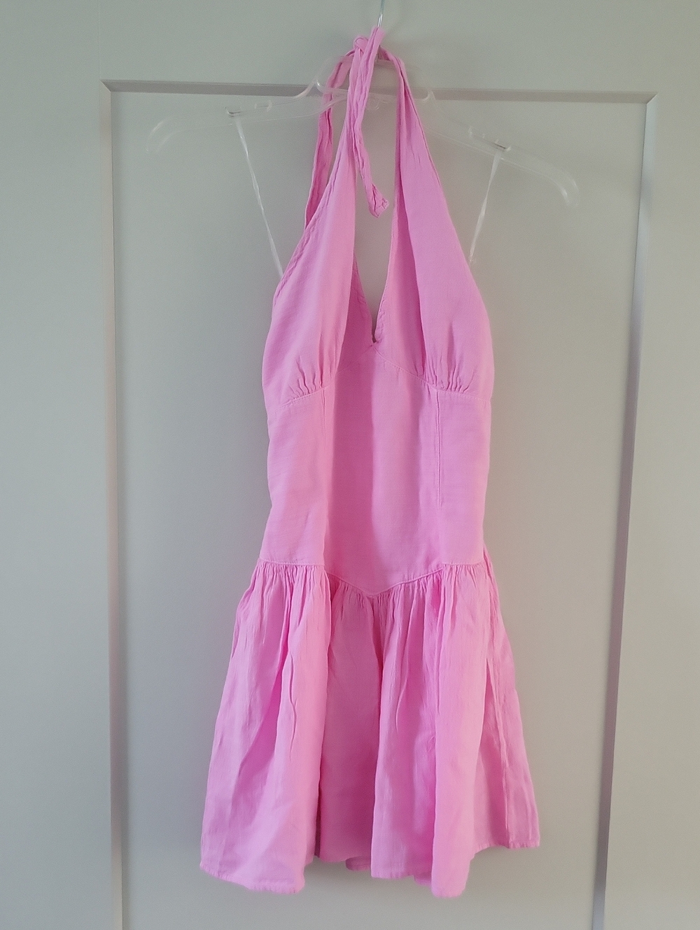 NWOT Pink Halter Summer Dress